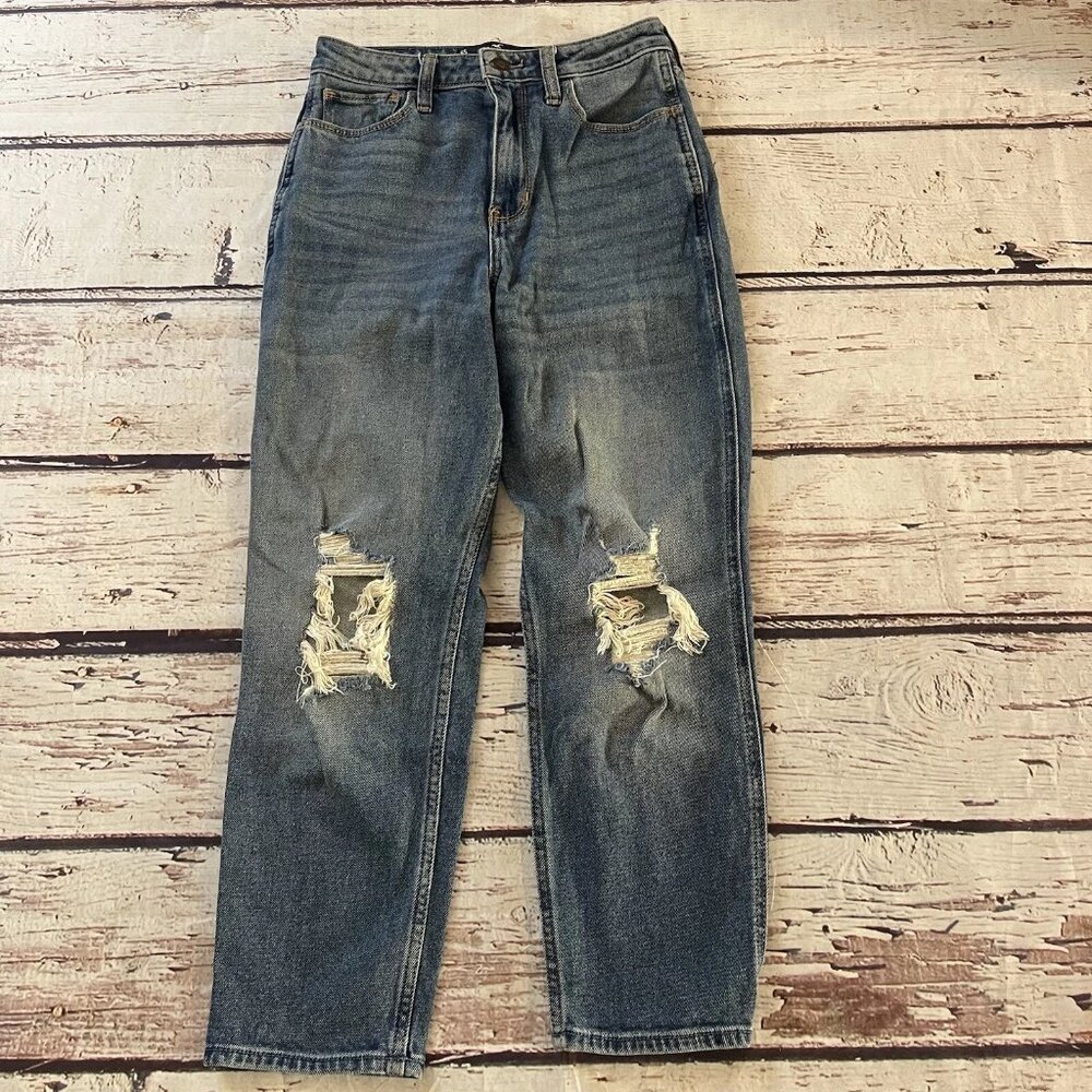 Hollister Jeans Womens Size 5R W27 L25 Ultra High Rise Mom Jean